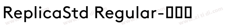 ReplicaStd Regular字体转换